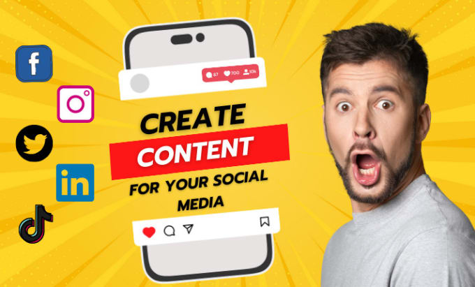 Gig Preview - Create content for your social media