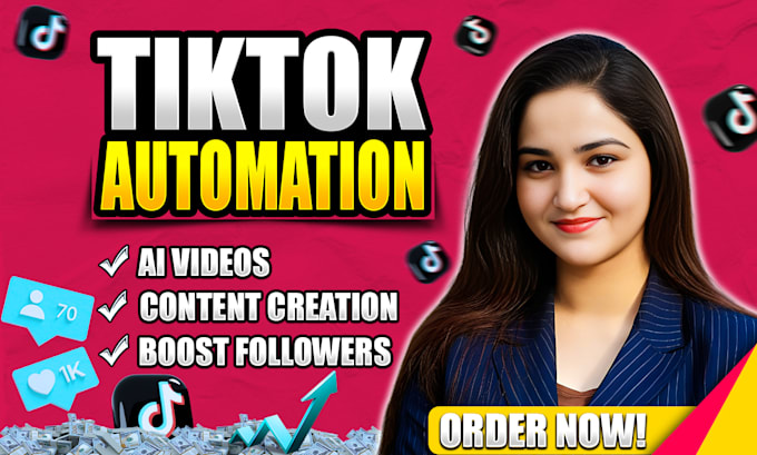 Gig Preview - Create faceless ai tiktok video to boost your tiktok followers as tiktok manager