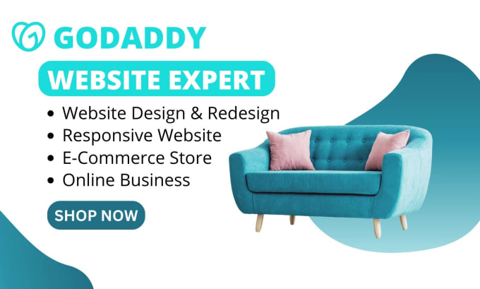 Gig Preview - Design or redesign godaddy website for your business