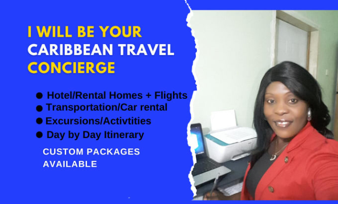 Gig Preview - Be your caribbean travel concierge