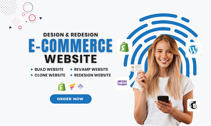 Bestseller - design, redesign, shopify website dropshipping store wordpress ecommerce website