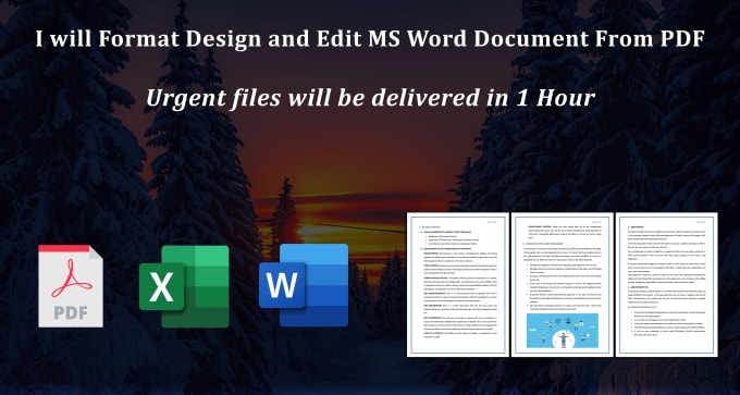 Gig Preview - Convert PDF to word, google docs, powerpoint and others