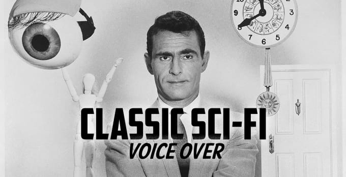 Gig Preview - Record a classic vintage retro futuristic scifi voice over narration