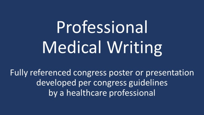 Gig Preview - Develop a medical congress poster or slides for you