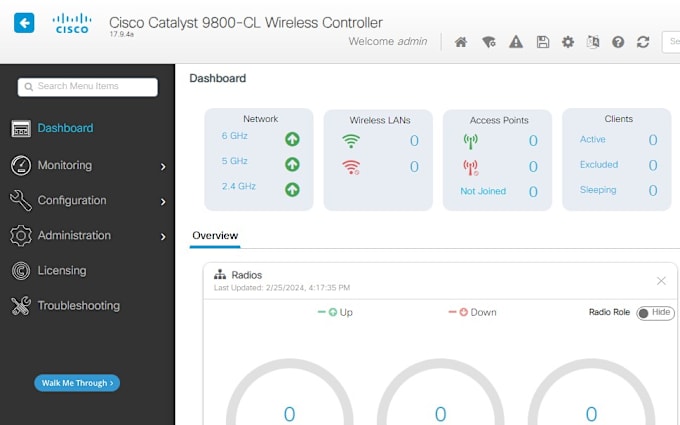 Gig Preview - Setup, configure, and troubleshoot your cisco wlc 9800,5500 and 2500 also