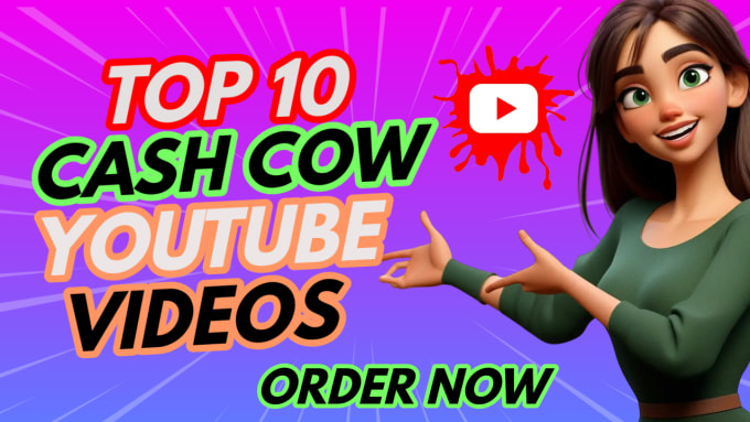 Gig Preview - Create youtube automation channel, automated cash cow videos, cash cow channel