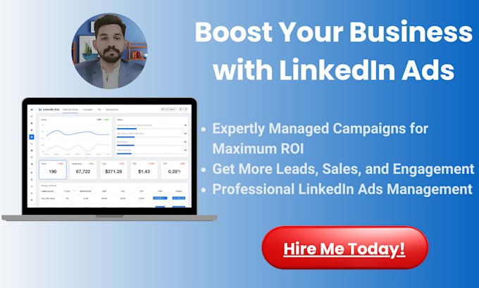 Gig Preview - Create and execute high performing linkedin ads campaigns