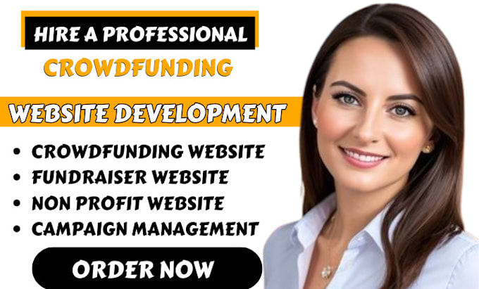 Gig Preview - Create a crowdfunding website donation and responsive crowdfunding website