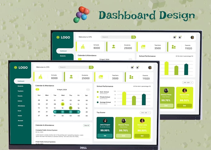 Gig Preview - Do saas, CRM and admin dashboard UI UX design in figma