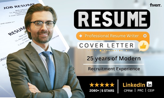 Bestseller - deliver professional ats resume writing service and cover letter