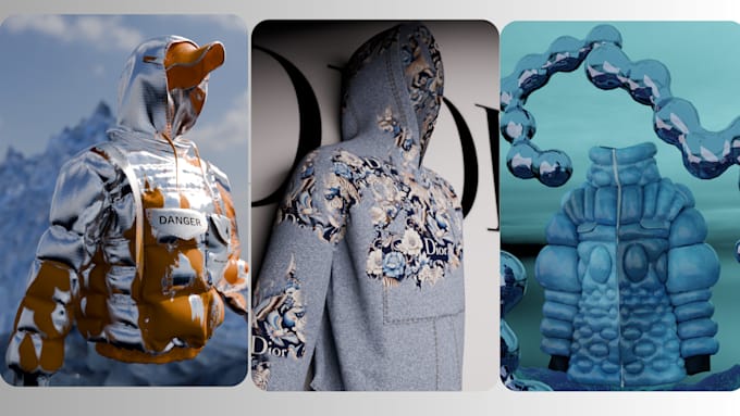 Gig Preview - Make realistic 3d clothing clo3d blender