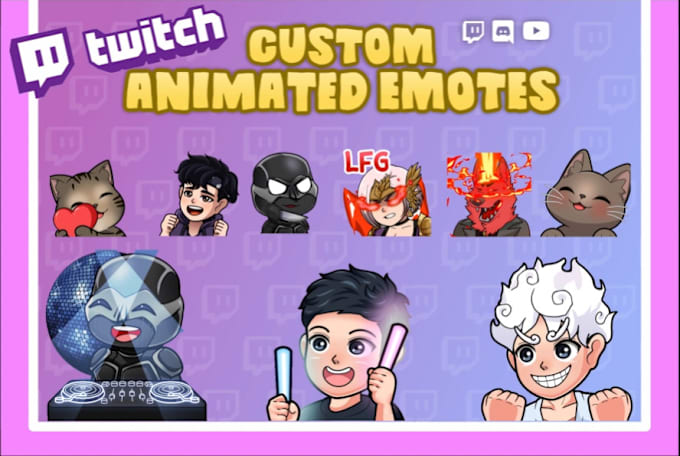 Gig Preview - Make animated twitch emotes