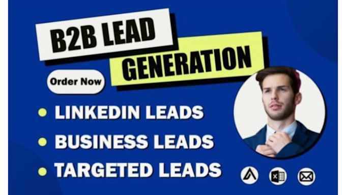 Gig Preview - Targeted b2b lead generation and verified email lists for any industry