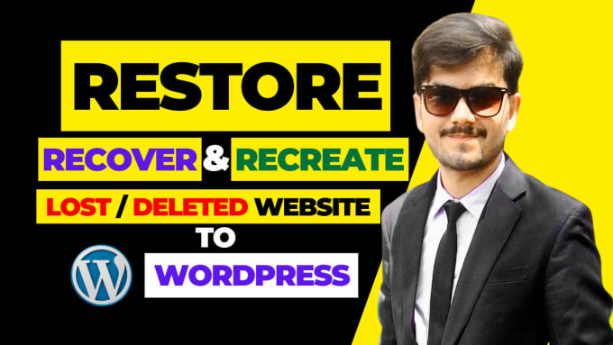 Gig Preview - Restore, recover, recreate lost or deleted website data to wordpress