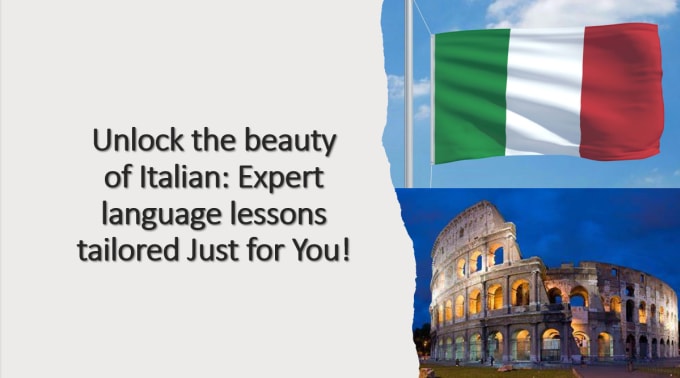 Gig Preview - Teach you italian with dynamic and engaging lessons