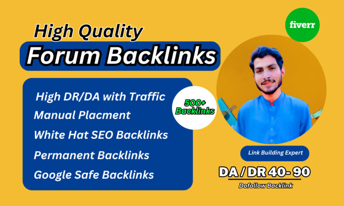 Gig Preview - Manually build 300 high quality forum backlinks