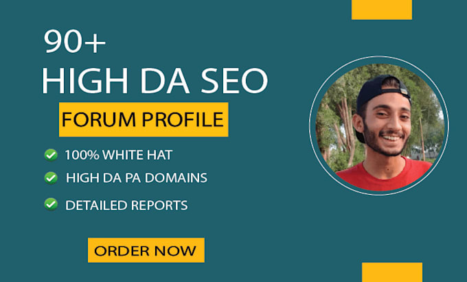 Gig Preview - Build high da seo profile forum backlinks