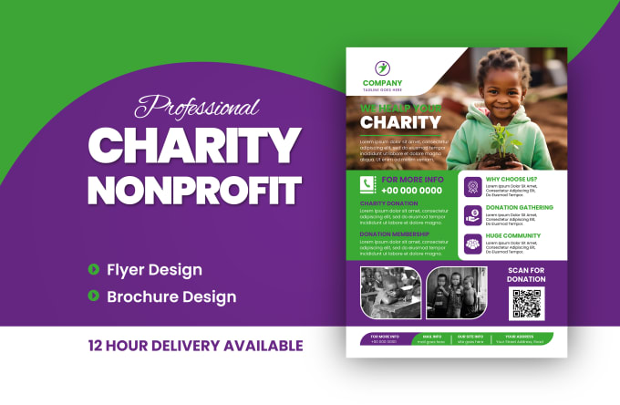 Gig Preview - Do charity, nonprofit organization, donation, ngo, fundraising flyer or brochure