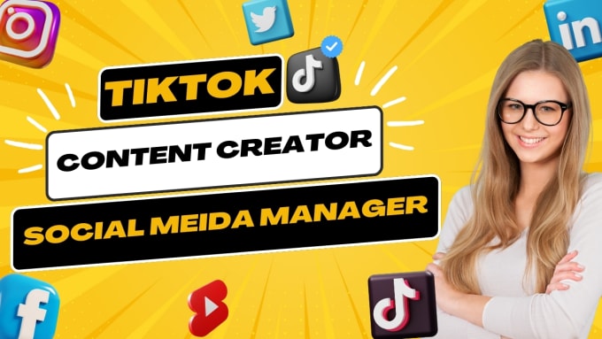 Bestseller - be your tiktok manager and tiktok content creator