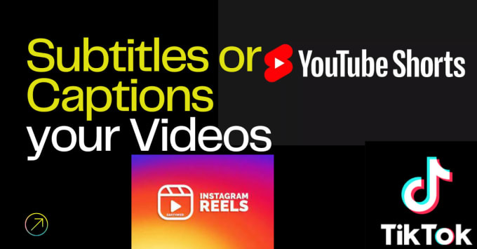 Gig Preview - Create shorts reels tiktok videos with subtitles and captions from long videos