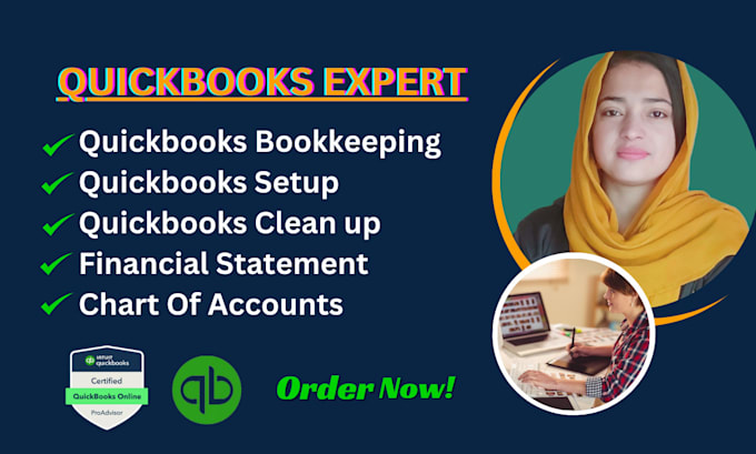 Gig Preview - Handle quickbooks bookkeeping reconciliation and cleanup services