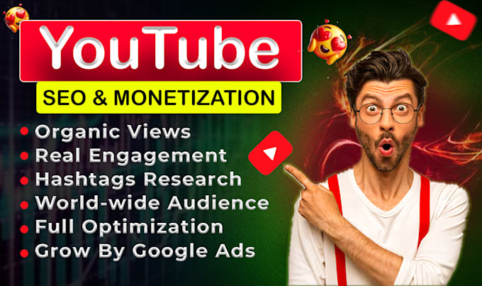 Gig Preview - Promote youtube with SEO to gain US and global subscribers