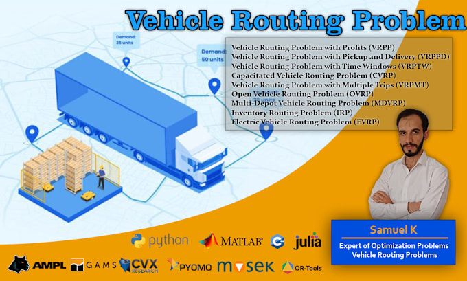 Gig Preview - Routing, scheduling and optimization, gurobi, cplex, matlab, julia