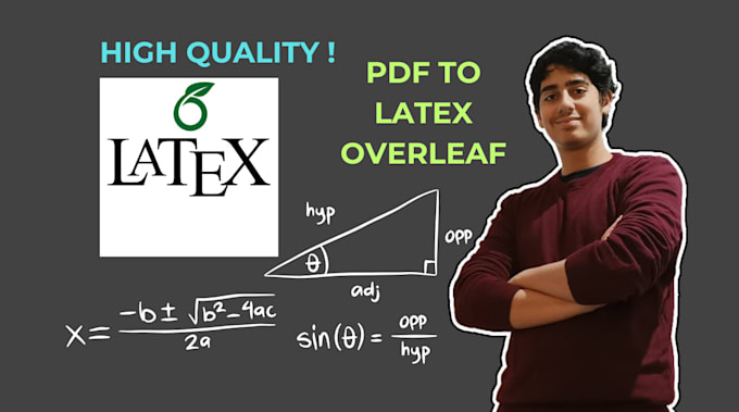 Gig Preview - Convert document, equations, math course to latex overleaf pdf