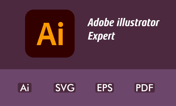 Gig Preview - Provide adobe illustrator work in eps, ai, svg, PDF, png