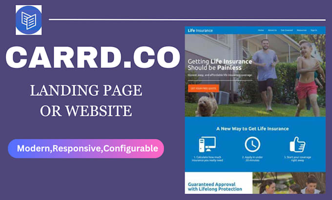 Bestseller - carrd website, landing page