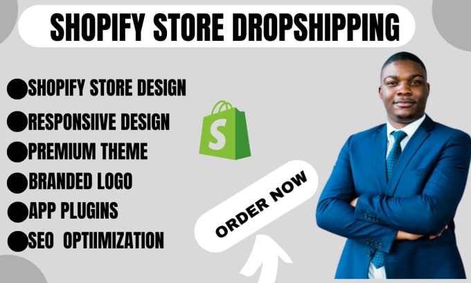 Gig Preview - Build ecommerce website, shopify store , shopify store dropshipping