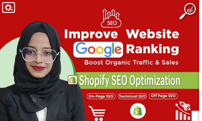 Gig Preview - On page SEO optimization service on the shopify website