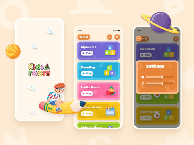 Gig Preview - Develop kid learning game, kids game, learning game, quize game