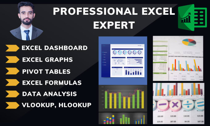 Gig Preview - Create excel graphs, pivot tables, dashboards and macros