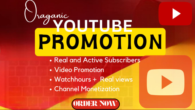 Bestseller - do organic youtube channel promotion to get more engagement for monetization