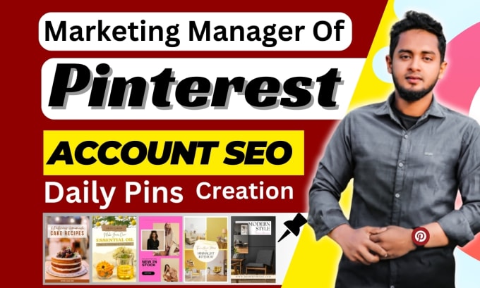 Gig Preview - Do pinterest marketing manager seo optimization daily pins creation