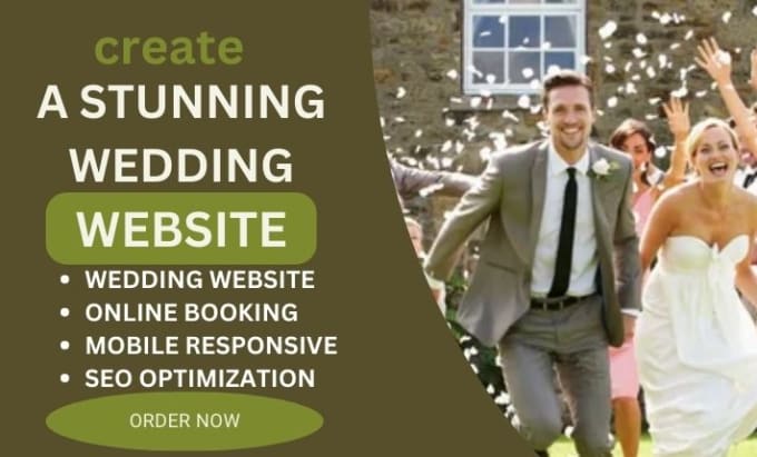 Gig Preview - Wedding website photography website event planning