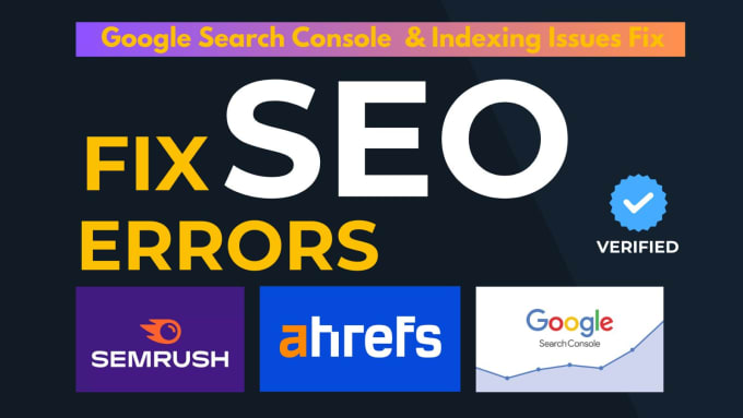 Gig Preview - Fix technical seo, page indexing, google search console errors, website audit