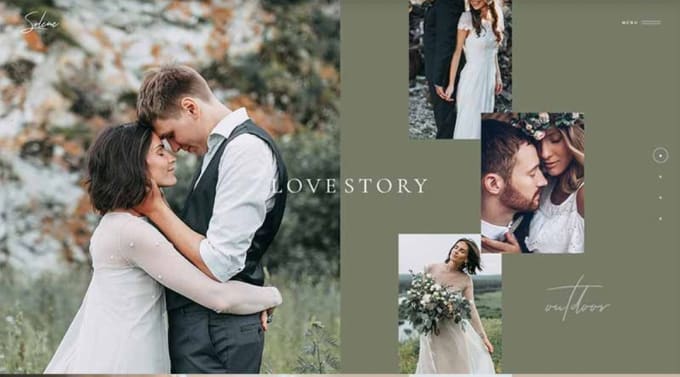 Gig Preview - Do wedding photographer website design