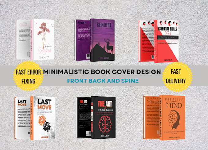 Gig Preview - Design a custom minimalistic book cover for ebooks and print