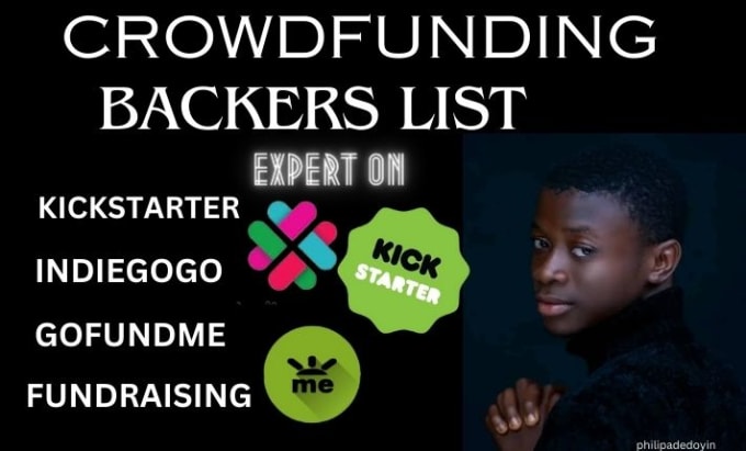 Gig Preview - Provide active backers,donors list for gofundme,kickstarter,indiegogo campaign