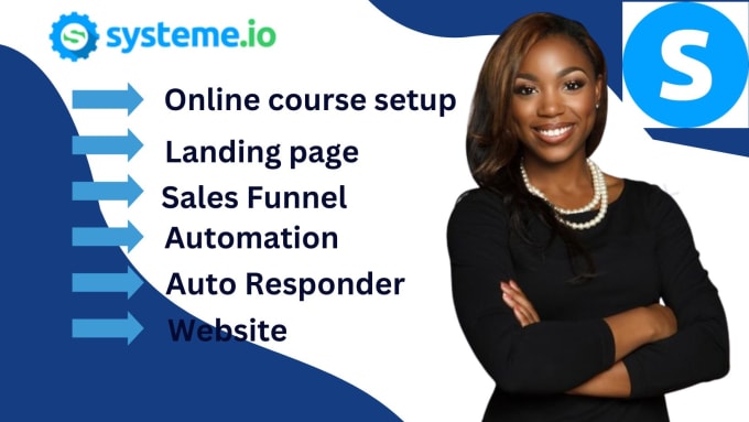 Gig Preview - Design landing page, sales funnel, online course, website, on systeme io