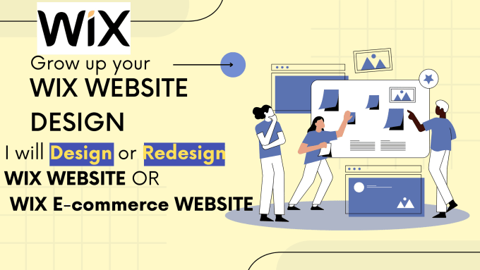 Gig Preview - Design or redesign wix website and wix ecommerce website