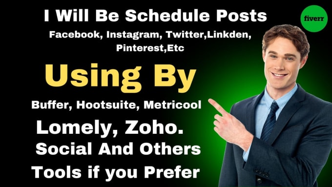 Bestseller - schedule posts on your social media,facebook,instagram etc