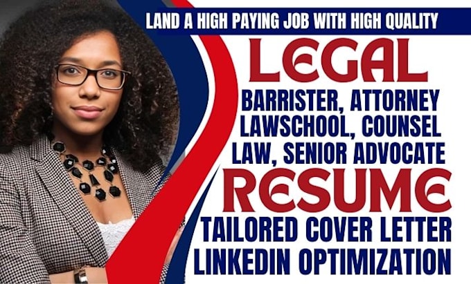 Gig Preview - Write a professional legal resume for a lawyer, attorney, paralegal