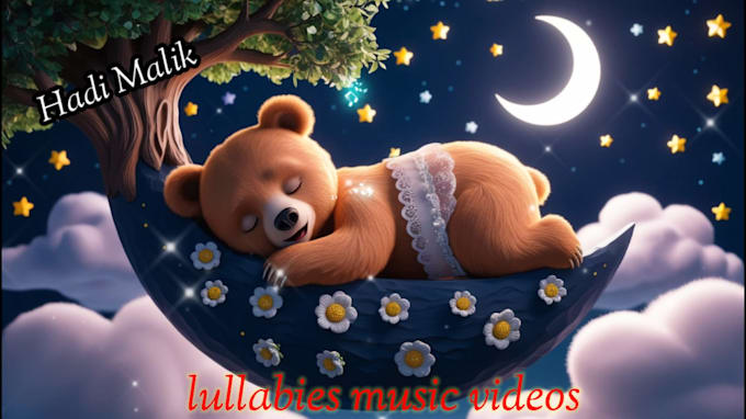 Gig Preview - Create 50 original lullaby baby sleep music videos for you