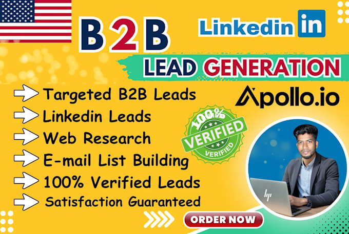 Gig Preview - Do highly targeted b2b lead generation, business leads or email list building