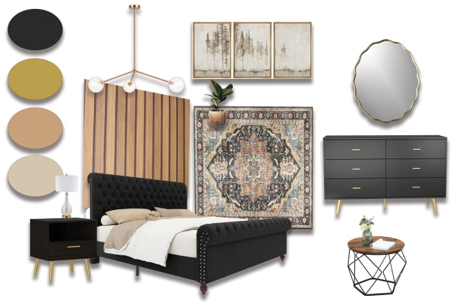 Gig Preview - Create interior design mood boards and floor plans