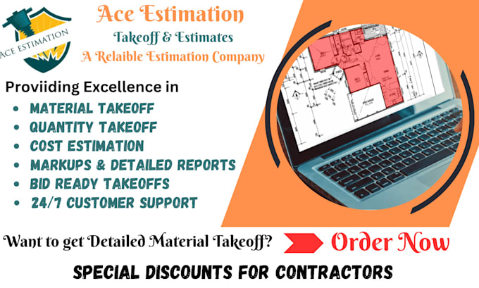 Gig Preview - Do cost estimation and takeoff as quantity surveyor