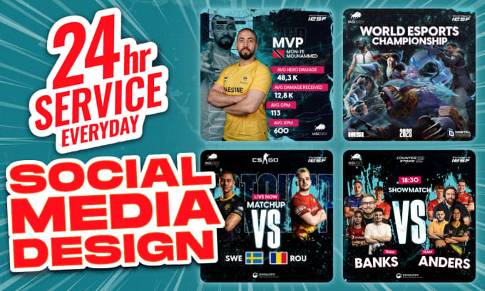 Gig Preview - Design engaging social media banners for you